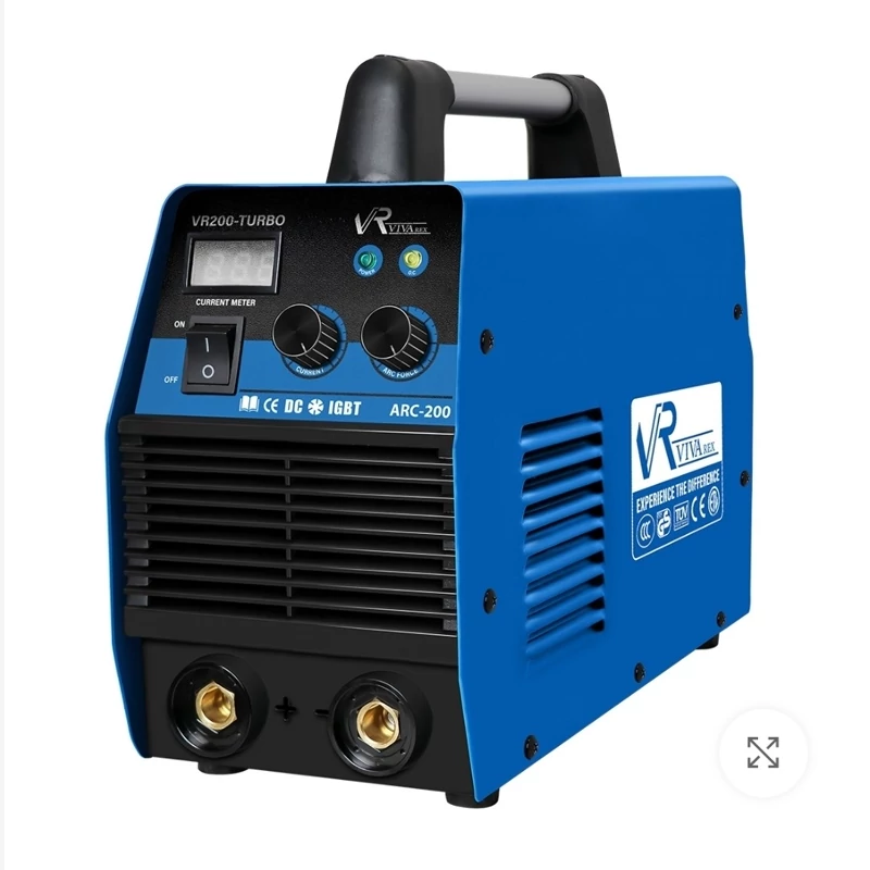 *ارسال رایگان*اینورتر جوشکاری 200 آمپر باکیفیت توربو ویوارکس VR-200TURBO با گارانتی 12 ماهه ویوارکس و متعلقات کامل
