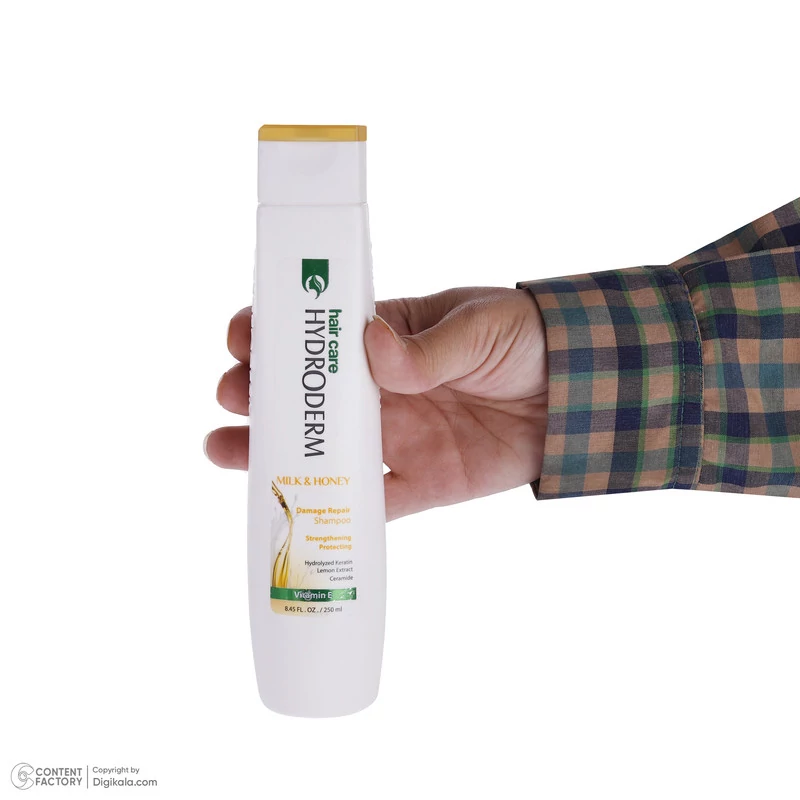 شامپو ترمیم کننده شیر و عسل هیدرودرم HYDRODERM حجم 400 میلی لیتر