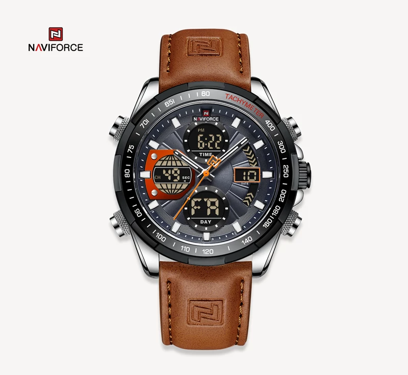 ساعت مچی مردانه نیوی فورس چرمی مدل Naviforce 9197