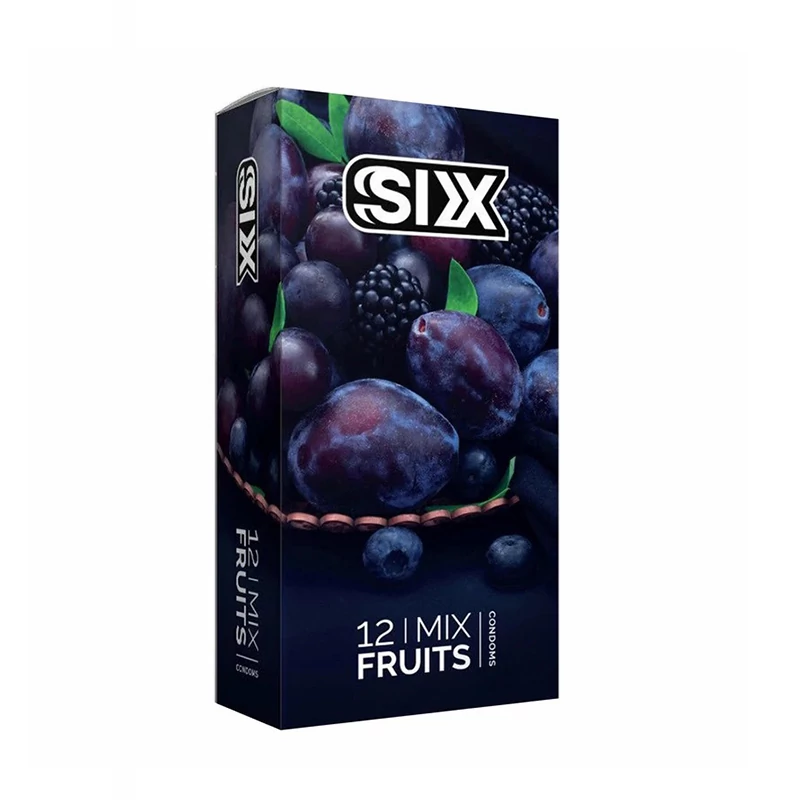 کاندوم سیکس مدل Mix Fruits بسته 12 عددی