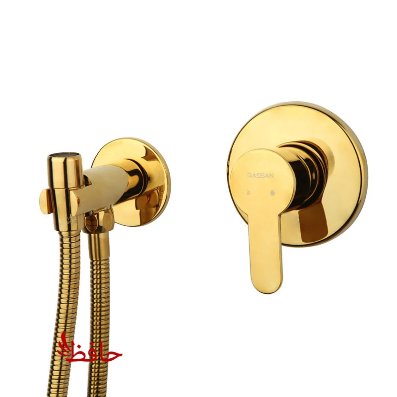 شیر حمام توکار راسان مدل ویوات فلت رزگلدمات کلاس 3