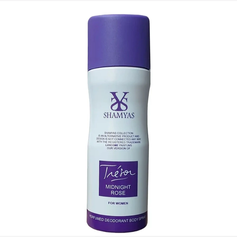 اسپری خوشبوکننده بدن شمیاس زنانه مدل ترزور میدنایت رُز (Tresor Midnight Rose)