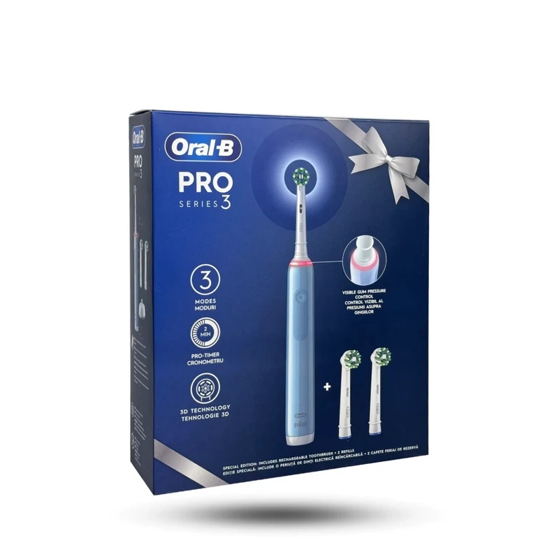 مسواک برقی اورال بی آبی به همراه دو عدد سری اضافه Oral-B Pro Series 3