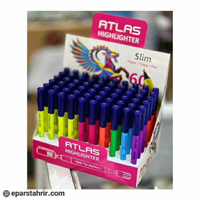 ماژیک هایلایتر دو سر اطلس Atlas