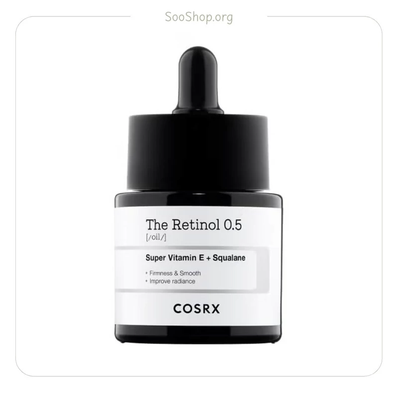 سرم روغنی رتینول 0.5 درصد کوزارکس COSRX اصل 20 میل جوانساز قوی و ضد چروک اختصاصی (The Retinol 0.5 Oil)