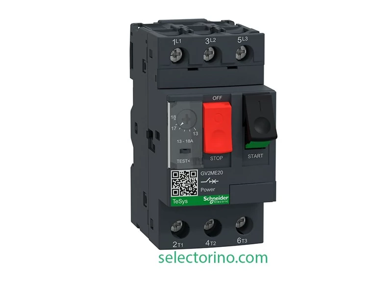 کلید حرارتی اشنایدر مدل GV2ME20- 1-1.6A