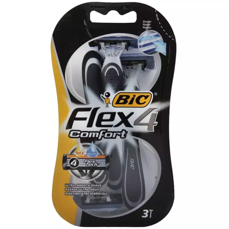 خود تراش بیک مدل Flex 4 Comfort بسته 3 عددی