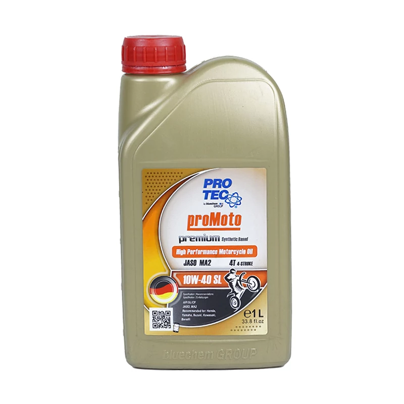 روغن موتور سیکلت تمام سنتتیک پروتک مدل SL 10W-40 حجم 1 لیتر