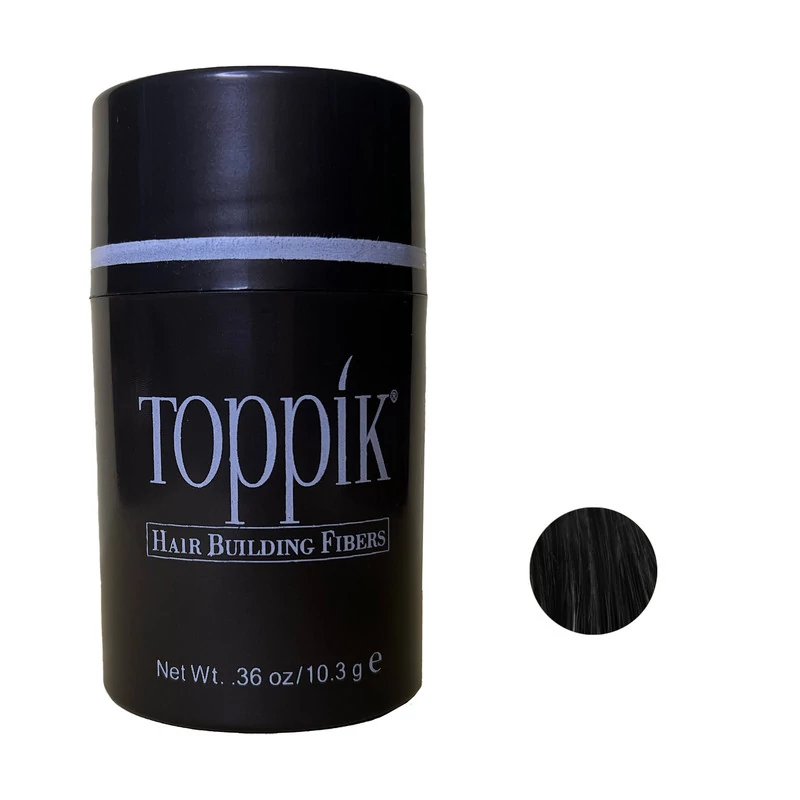 پودرپرپشت کننده مو تاپیک 50 گرمی رنگ مشکی وارداتی 