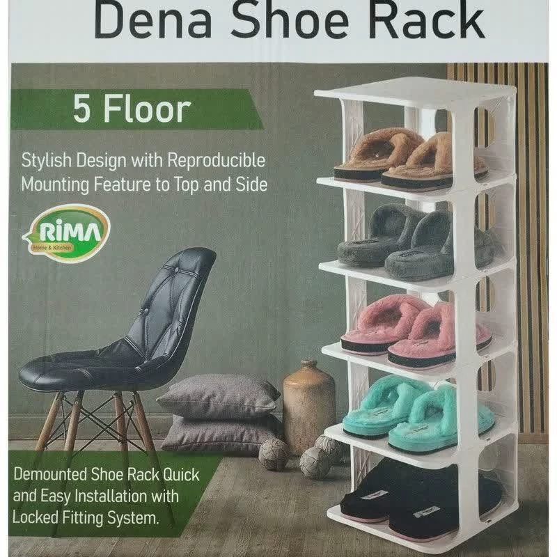 جاکفشی پلاستیکی ایستاده 5 طبقه مدل Dena