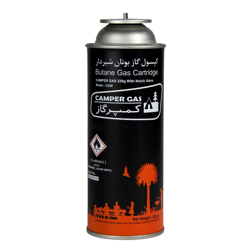 کپسول گاز کوهنوردی 220 گرمی کمپرگاز مدل C220