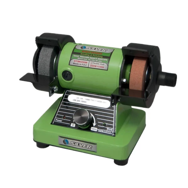 سنگ رومیزی 75 میلی متری 200 وات سیلور مدل YP-GTBN200W