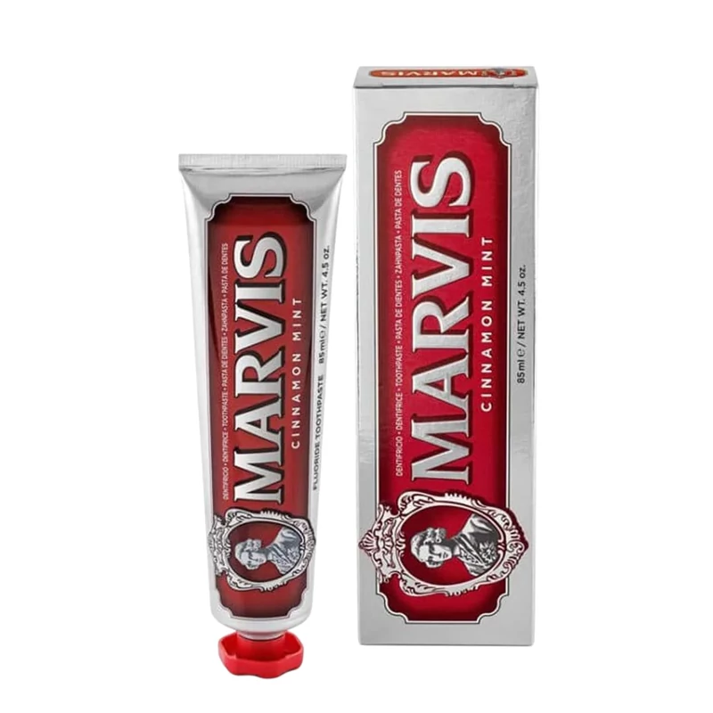 خمیر دندان سفید کننده مارویس مدل CINNAMON MINT (قرمز) حجم 85ml