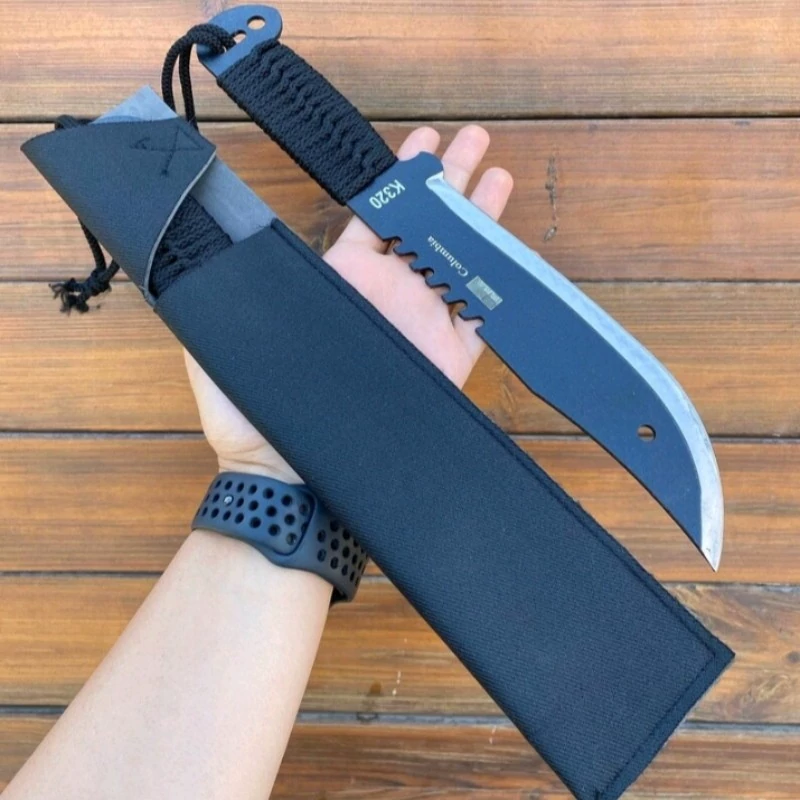 کارد سفری K320 طلایی با غلاف  