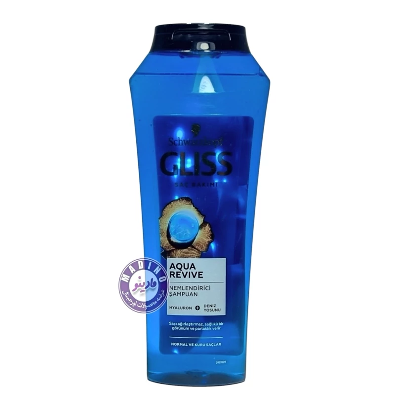 شامپو آبرسان موهای نرمال و خشک Aqua revive گلیس