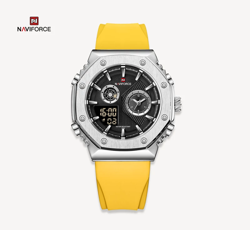 ساعت مچی مردانه نیوی فورس مدل naviforce 9216 نارنجی