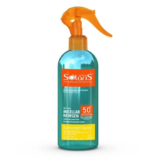  لوسیون دو فازی ضد آفتاب فاقد چربی SPF50 سولاریس آردن 250 میل