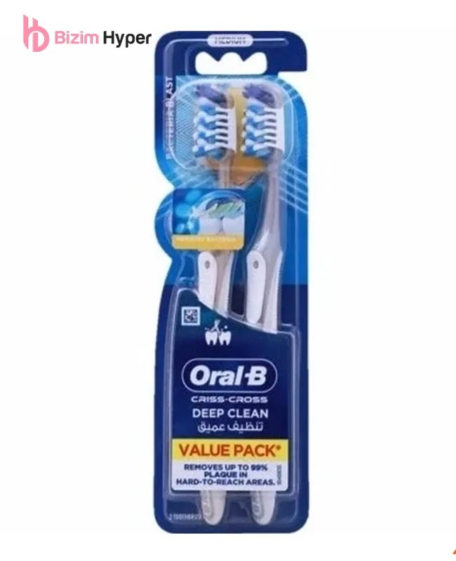 مسواک اورال بی Oral B پک دو عددی اصل مدیوم 