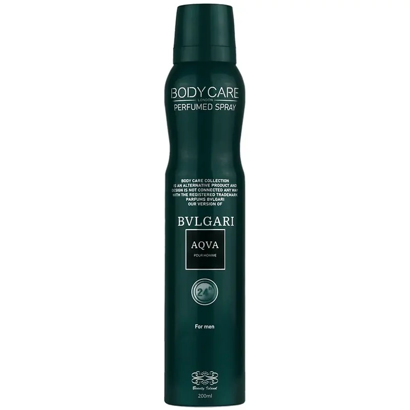 اسپری بدن مردانه بادی کر مدل بولگاری آکوا حجم 200ml