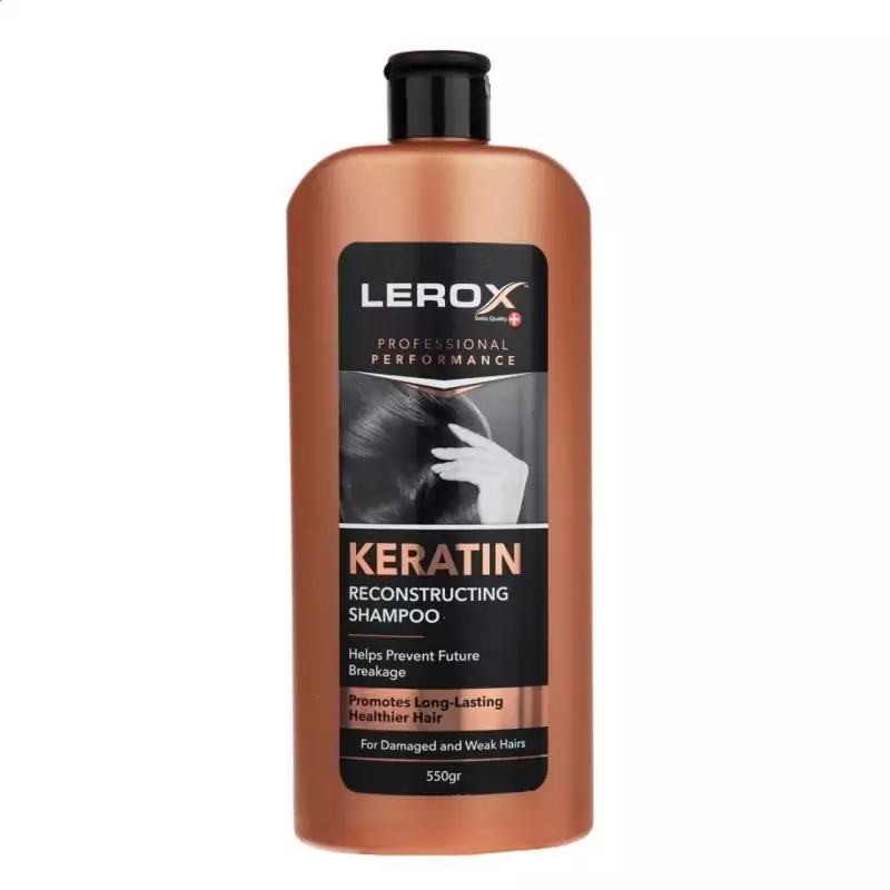 شامپو مو کراتینه لروکس مدل Keratin وزن 550 گرم