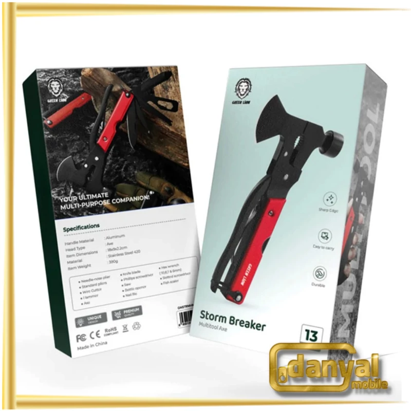 تبر و چکش چندکاره مدل Green Lion - Axe Hammer
