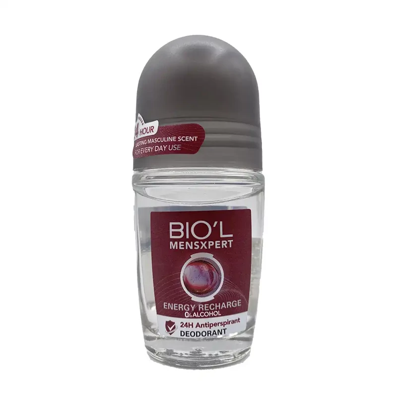 مام رول ضد تعریق مردانه بیول مدل انرژی ری شارژ حجم 75میل Biol men expert Energy Recharge