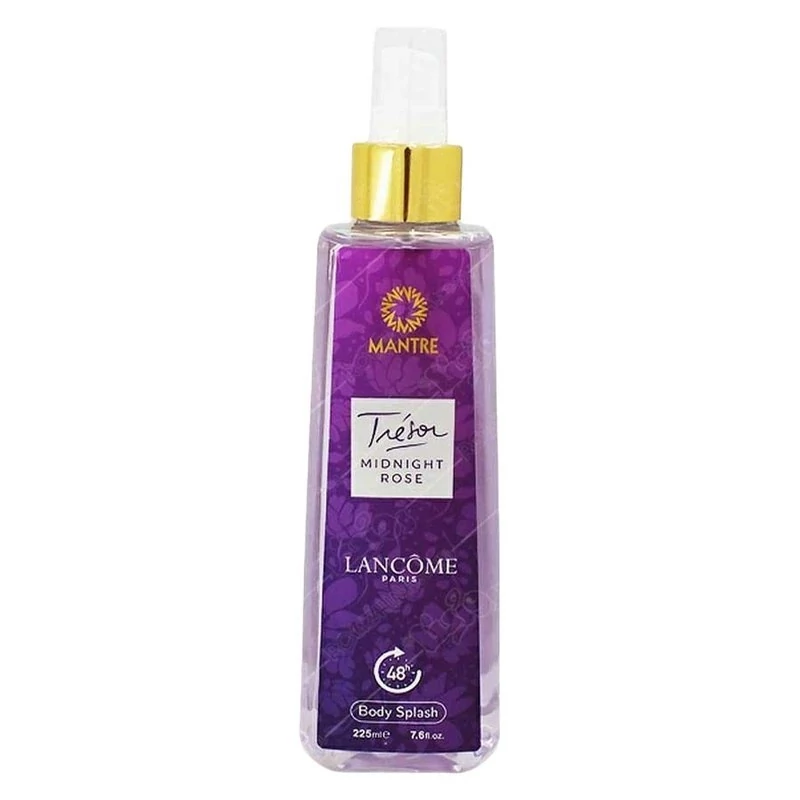 بادی اسپلش زنانه مانتره رایحه ترزور میدنایت رز لانکوم | MANTRE Body Splash Trésor Midnight Rose Lancôme
