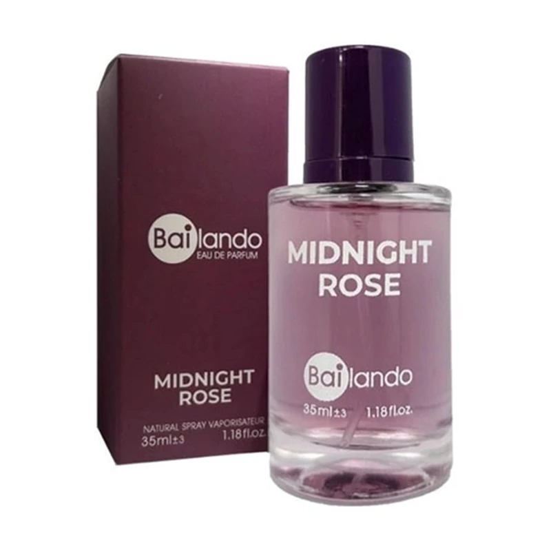 عطر جیبی زنانه میدنایت رز بایلندو حجم 35میل midnight rose BAILANDO 