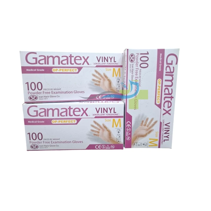 دستکش لاتکس مدیوم 100 عددی بدون پودر اپی پرفکت