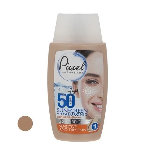 کرم ضدآفتاب رنگی پیکسل 50 SPFمدل LIGHT BEIGE مناسب برای پوست‌های چرب، حجم 50 میلی‌لیتر --Archive__1895 --Archive__199865