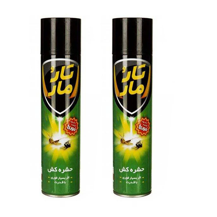 اسپری حشره کش تارومار مدل flying insect killer حجم 400 میلی لیتر مجموعه 2 عددی