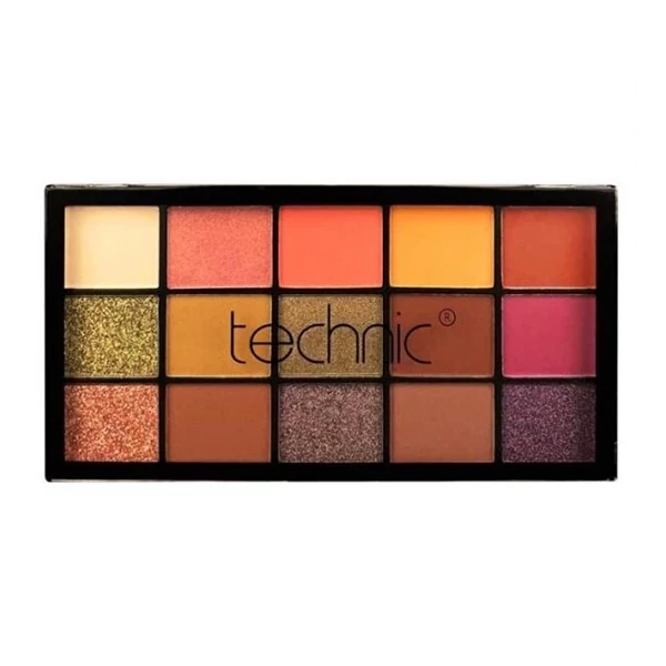 تکنیک پالت سایه چشم 15 رنگ سینمون سویرل  Technic Cinnamon Swirl