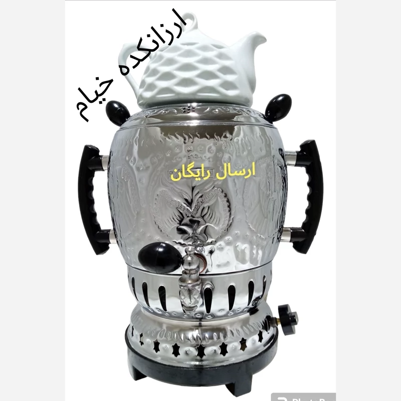 سماور گازی برنجی 6لیتری(ارسال رایگان) 
