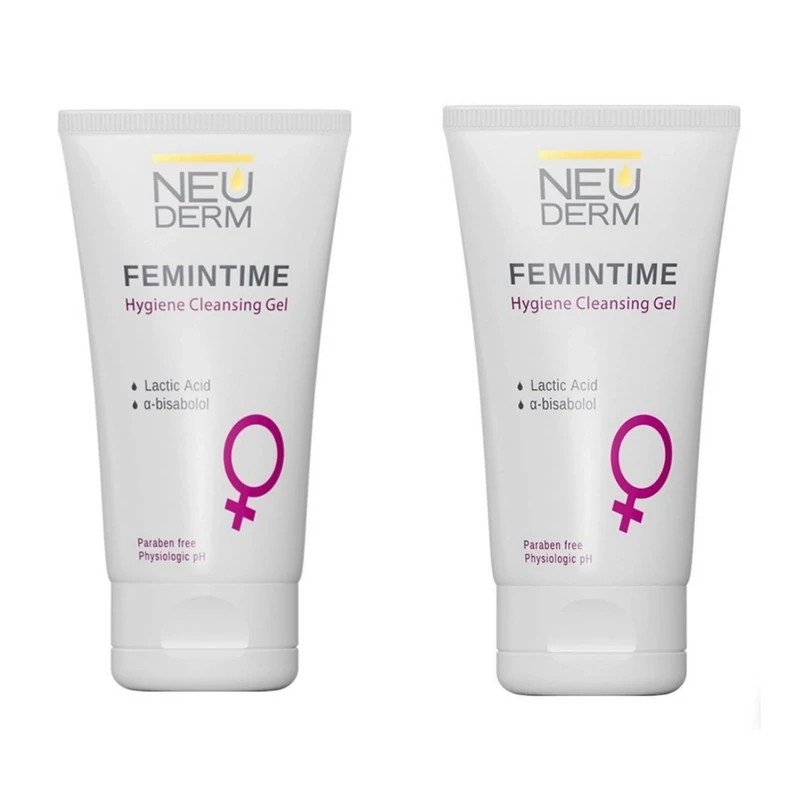 ژل بهداشتی بانوان نئودرم مدل Femintime حجم 150 میلی لیتر