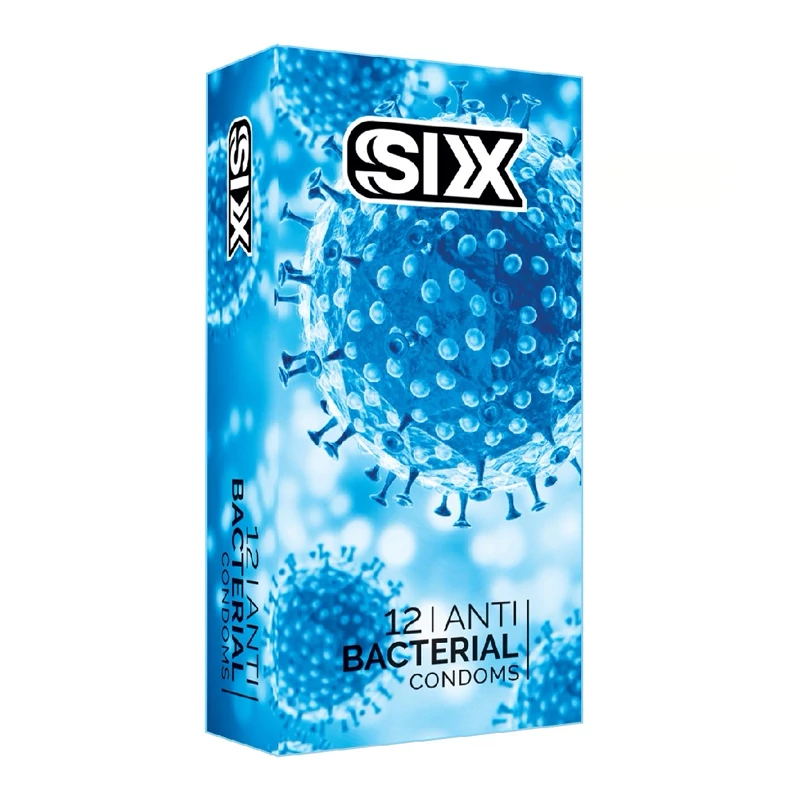 کاندوم سیکس مدل Anti Bacterial مجموعه 2 عددی