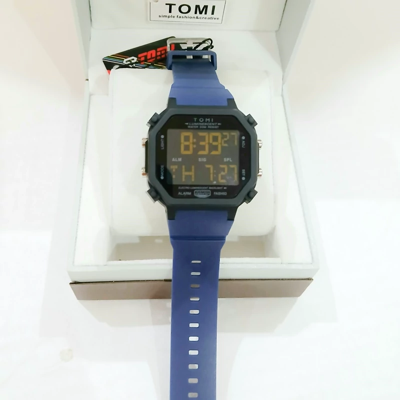 ساعت TOMI زنانه و مردانه ضدآب اسپورت اورجینال  مدل TM-3008G