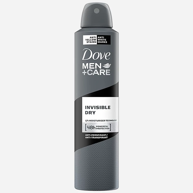  اسپری ضد تعریق 250 میل داو invisible dry محافظت 48 ساعته بدون لک(صدسفید) 