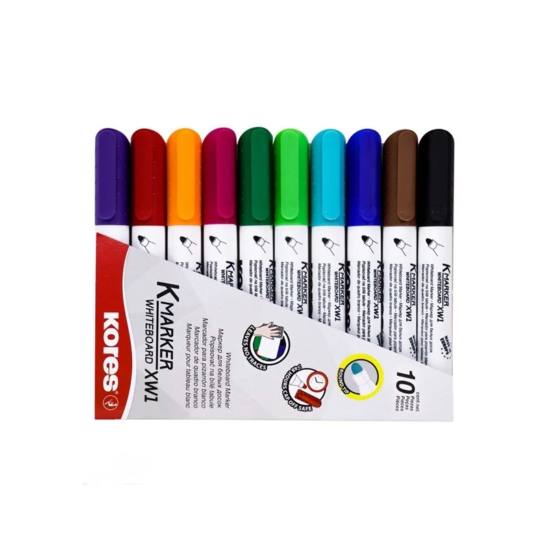 ماژیک وایت برد 6 رنگ کورس (Kores) مدل K-Marker XW1