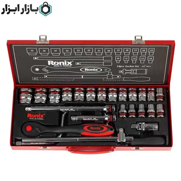 جعبه بکس 24 عددی 1/2 اینچ تایوانی رونیکس مدل RH-2624