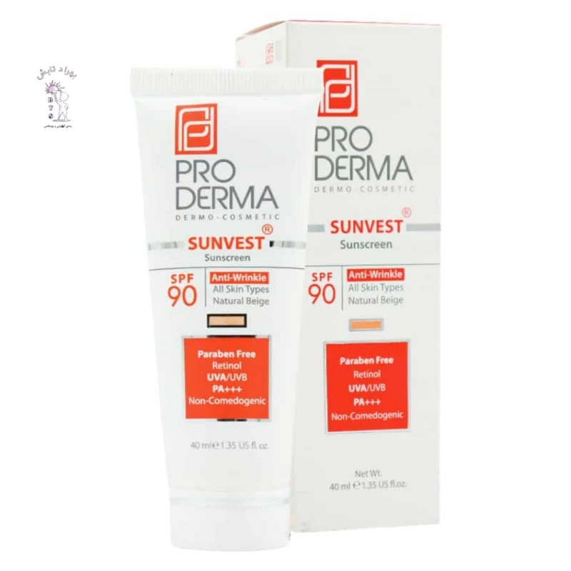 ضد آفتاب فاقد چربی مخصوص آقایان SPF50 سان وست پرودرما 40 میلی لیتر