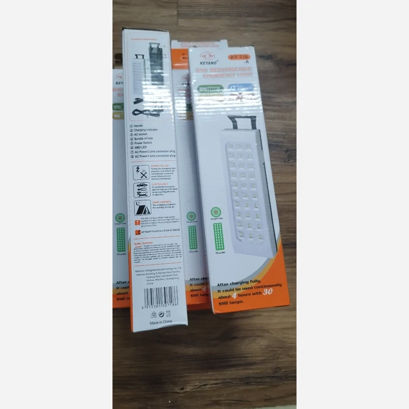 مهتابی شارژی مدل KY-718Aکیانگ دارای 30 لامپ SMD