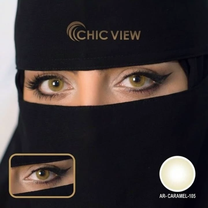 لنز رنگی چشمی چیک ویو CHIC VIEW مدل کاراملی AR-CARAMEL-105