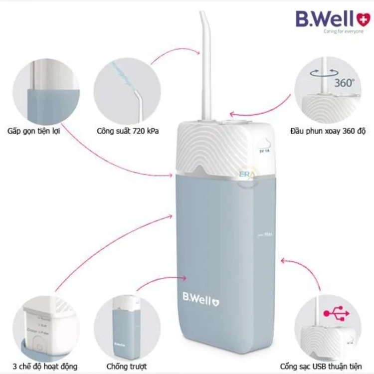 واترجت-آب افشان دهان و دندان بی ول (مدلBWell-WI913)