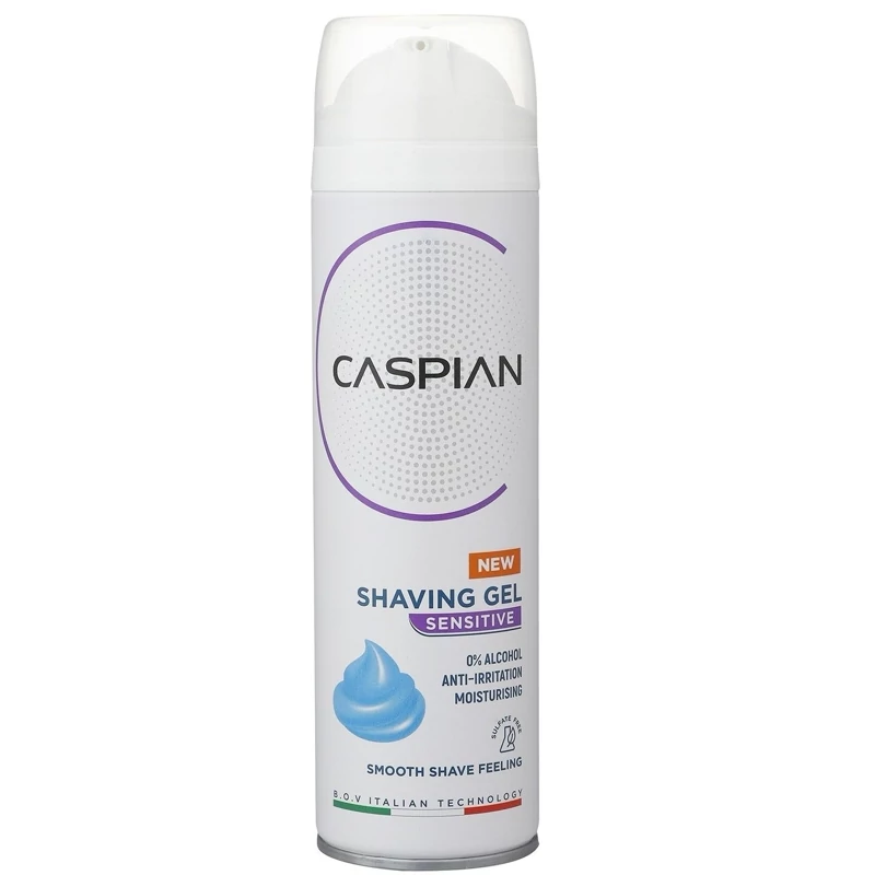 ژل اصلاح مراقبت کننده و ضد حساسیت کاسپین مدل SENSETIVE سنستیو فاقد الکل مناسب پوست حساس حجم 200 میل