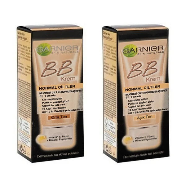 بی بی کرم گارنیر BB GARNIER مدل OILY SKIN مناسب پوست های چرب حجم 50 میل تنوع دار