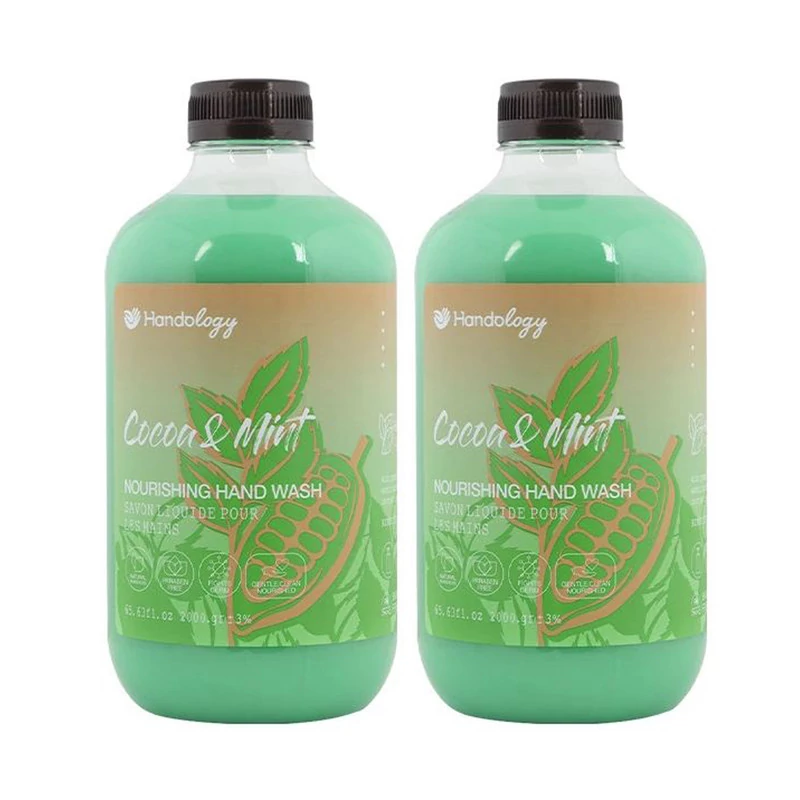 مایع دستشویی کرمی هندولوژی مدل cocoa & mint حجم 2000 میلی لیتر