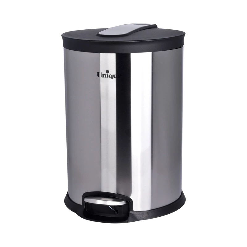 سطل زباله 16 لیتر استیل آرام بند یونیک کد 4430
