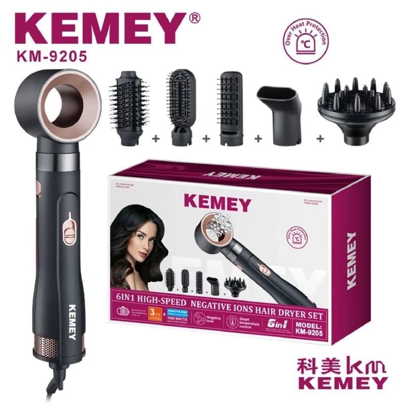 ست سشوار طرح دایسون کیمی مدل KM-9205