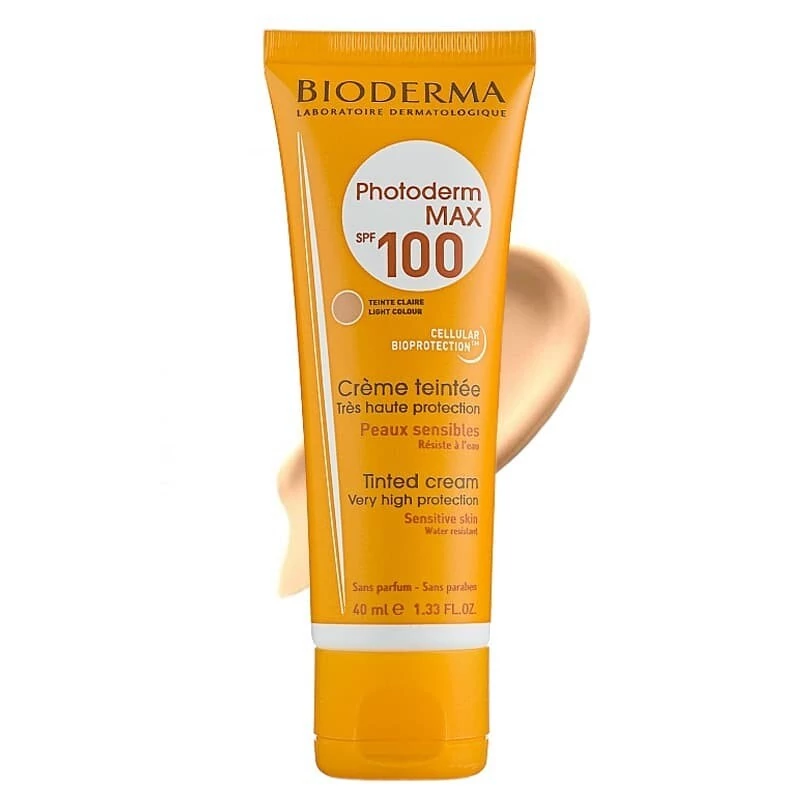 کرم ضد آفتاب بیودرما spf 100 مکس رنگی 