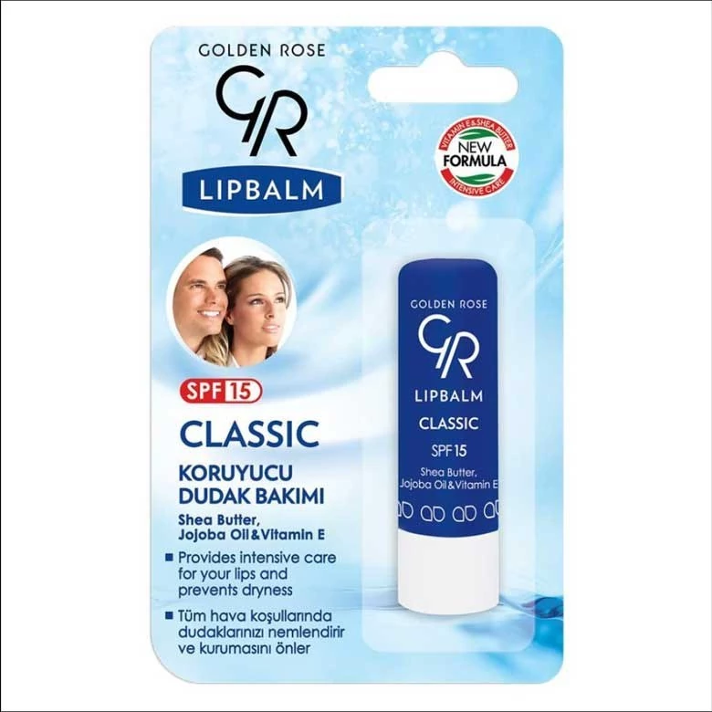 بالم لب گلدن رز کلاسیک GOLDEN ROSE اورجینال ترکیه حاوی spf15
